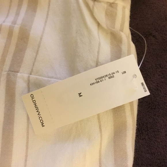 Old Navy cream cotton dress sz med - Picture 3 of 3